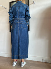 Load image into Gallery viewer, Kivari - Bonny Button Front Midi Dress - Mid Denim - 12
