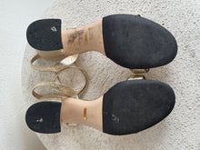 Load image into Gallery viewer, Gucci - Metalic Double G Sandals - Gold - 41 - RRP$1,400
