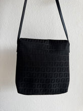 Load image into Gallery viewer, Fendi - Zucchino Crossbody Bag - Black - S
