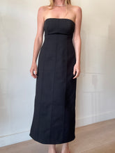 Load image into Gallery viewer, SIR - Strapless Midi Dress - Black - 2
