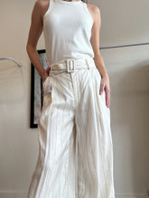 Load image into Gallery viewer, Zimmermann - The Lovestruck Wide Leg Pants - Ecru/Black Stripe - 1 - NWT - RRP$550
