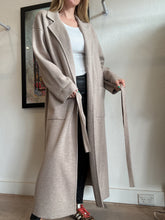 Load image into Gallery viewer, Rebecca Vallance - Light Knit Coatigan w belt - Light Brown - S
