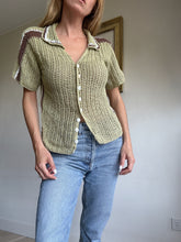 Load image into Gallery viewer, She Made Me - Crochet Shirt - Green - OS
