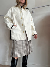 Load image into Gallery viewer, Oroton - Chore Jacket w Tan Cord Collar- Ivory - S - RRP$369
