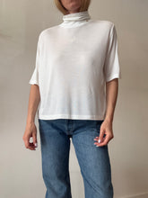 Load image into Gallery viewer, Anine Bing - Turtle Neck SS Tee - Off White - L - BNWT

