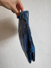 Load image into Gallery viewer, Jimmy Choo - Zip Clutch Bag - Blue Snake - S
