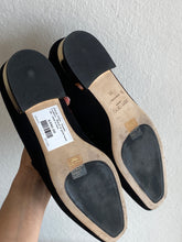Load image into Gallery viewer, Jimmy Choo - Suede Loafers - Black w gold heel - 39 - new w box
