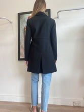 Load image into Gallery viewer, Chloe - Double Breasted Coat - Black - 38
