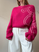 Load image into Gallery viewer, Aje - Logo Knit Jumper - Hot Pink - Small
