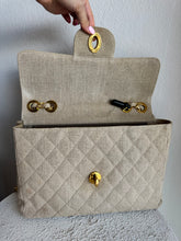 Load image into Gallery viewer, Chanel - Quilted Canvas Jumbo Classic Single Flap Bag - Beige - L
