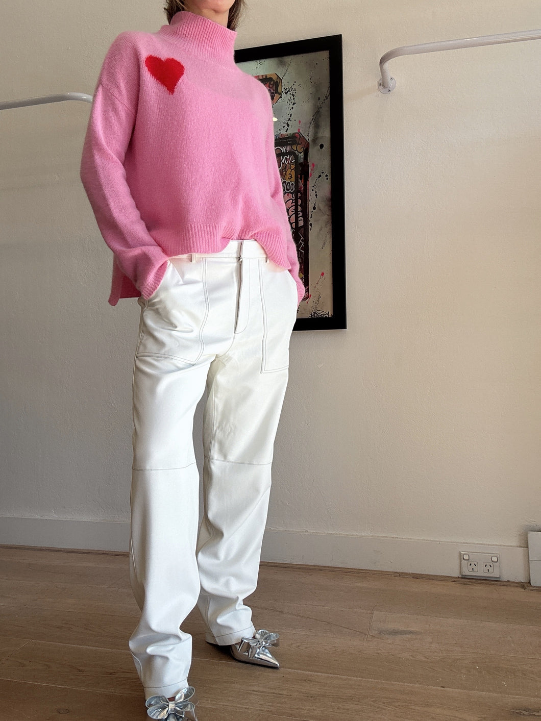 Elka Collective - Hayward PU Pants - White - 10 - BNWT - RRP $249