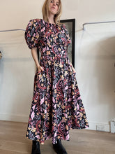 Load image into Gallery viewer, Husk - Dress - Black w Multi Floral Print - 12
