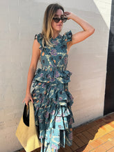 Load image into Gallery viewer, Ulla Johnson - Aurore Tiered Dress - Green - 2US - RRP$695

