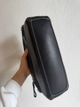 Load image into Gallery viewer, Coach - Vintage Canvas Signature Monogram Canvas Leather Shoulder Bag - Black - S
