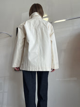 Load image into Gallery viewer, Oroton - Chore Jacket w Tan Cord Collar- Ivory - S - RRP$369
