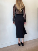 Load image into Gallery viewer, Rachel Gilbert -Neve Drape Front Midi Skirt - Black - 1 - RRP$699
