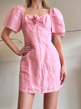 Load image into Gallery viewer, Hansen &amp; Gretel - Puff sleeve Mini dress - Pink - S - bnwt - RRP$399

