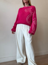 Load image into Gallery viewer, Aje - Logo Knit Jumper - Hot Pink - Small
