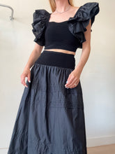 Load image into Gallery viewer, Aje - Corinne Knit Bodice Crop Top (S) &amp; Rosalie Knit Midi Skirt Set (XS) - Black - XS/S
