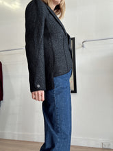 Load image into Gallery viewer, Chanel - Single Button Jacket - Grey Tweed - 44
