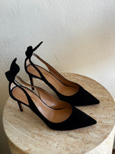 Load image into Gallery viewer, Aquazzura - Deneuve Pumps - Black  Suede - 39 - RRP $1400
