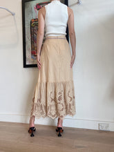 Load image into Gallery viewer, Zimmermann - Brighton Scallop Frill Skirt - Beige - 3  -bnwt - RRP$550
