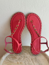 Load image into Gallery viewer, Chanel - Interlock CC Sandals - 39C - Pink
