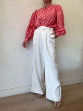Load image into Gallery viewer, Ulla Johnson - Rory Chevron Blouse - Pink/Red - 4

