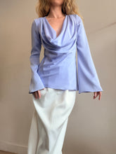 Load image into Gallery viewer, Ellery - Draped Front Bell Sleeve Top - Lilac - 8

