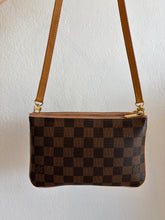 Load image into Gallery viewer, Louis Vuitton - Double Zip Venus Crossbody Handbag - Damier Ebene

