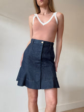 Load image into Gallery viewer, Scanlan Theodore - Denim Flared Mini Skirt - Dark Denim - 6
