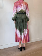 Load image into Gallery viewer, Zimmermann - Violet Tie Dye Midi Dress - Olive Green Tie Dye - 1
