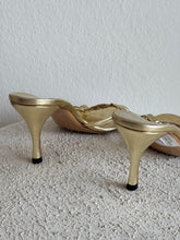 Load image into Gallery viewer, Gucci - GG Marmont leather Sandals - Gold - 8
