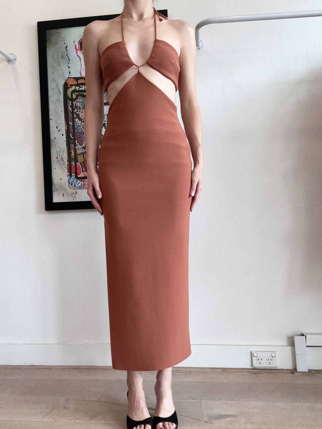 Bec & Bridge - Cut Out Maxi dress - Brown - 8