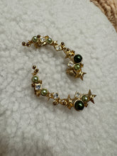 Load image into Gallery viewer, Chanel - Chanel 17 Gold Star Olive Faux Pearl Ear Cuff Earrings - Gold - OS
