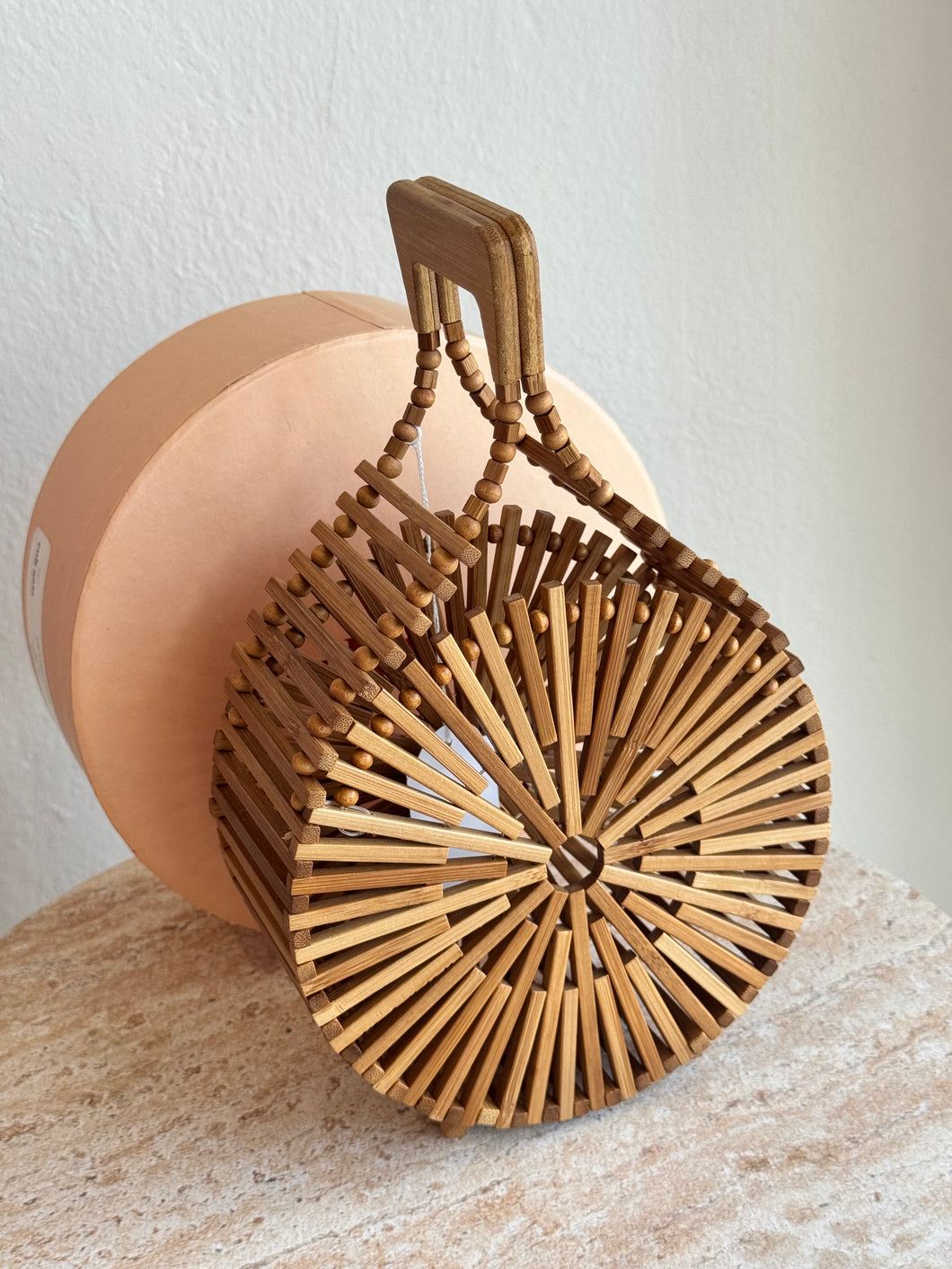 Cult Gaia - Mini Zaha Bamboo Bag - Natural - w box