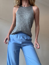 Load image into Gallery viewer, Cue - Metallic Tank - Silver - S - RRP$199
