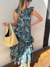 Load image into Gallery viewer, Ulla Johnson - Aurore Tiered Dress - Green - 2US - RRP$695
