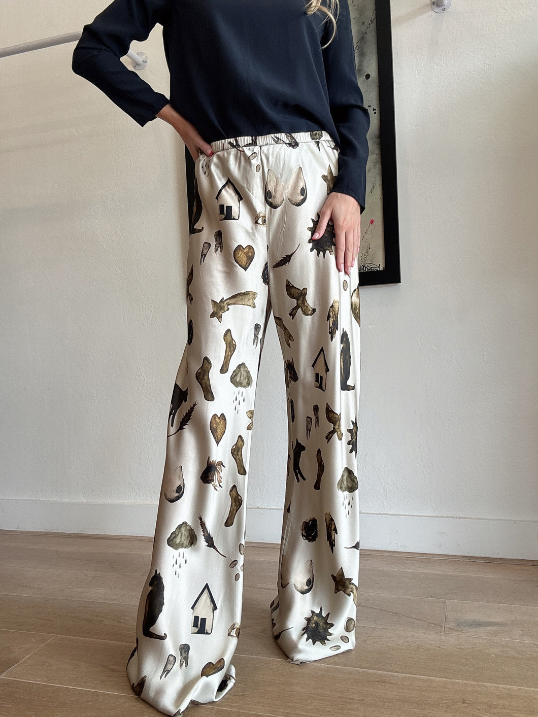 Silk Laundry - Bias Cut Miracle Pants - Hazelnut - XL - RRP$460