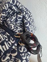 Load image into Gallery viewer, See by Chloe - Logo Print tote Bags - Navy - L
