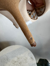 Load image into Gallery viewer, Manolo Blahnik - Mingosli Suede/Mesh Slingback Pump - Camel - 37 - RRP$1250
