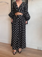 Load image into Gallery viewer, Zimmermann - Polka Top &amp; Pants set - Black and White - 1
