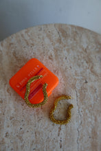 Load image into Gallery viewer, Emma Pills - Obsession Sparkle Hoop Earrings - Gold - S - RRP$199
