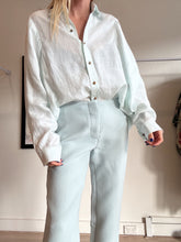 Load image into Gallery viewer, Zimmermann - Oversized Shirt - Mint - 0 - RRP $795
