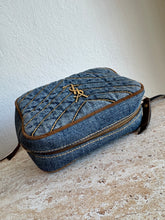 Load image into Gallery viewer, YSL - Chevron Quilted Denim Lou Belt Bag - Denim - Mini - RRP$1,765
