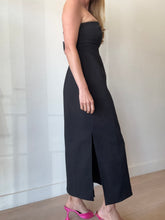 Load image into Gallery viewer, SIR - Strapless Midi Dress - Black - 2
