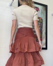 Load image into Gallery viewer, Zimmermann - SS Ribbed Top - Gold - 1
