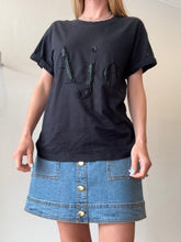 Load image into Gallery viewer, Aje - Embroidery Logo T-Shirt - Black - XS
