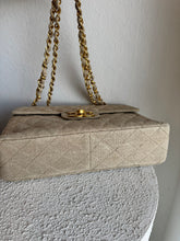 Load image into Gallery viewer, Chanel - Quilted Canvas Jumbo Classic Single Flap Bag - Beige - L
