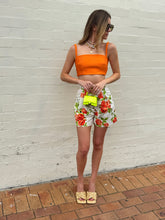 Load image into Gallery viewer, Emilia Wickstead - Crop Top &amp; Elliot floral taffeta Shorts Set - Floral - 6 - bnwt - RRP$1700
